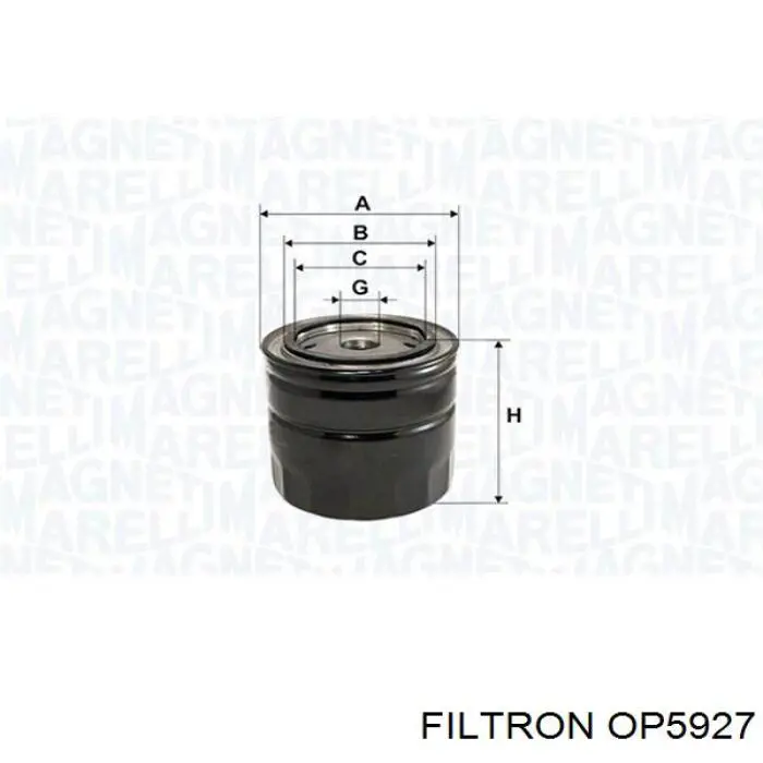 OP5927 Filtron масляный фильтр