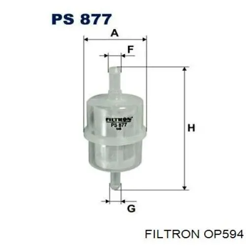 Фильтр очистки масла центробежный Filtron OP594 цена, от 11.48 USD
