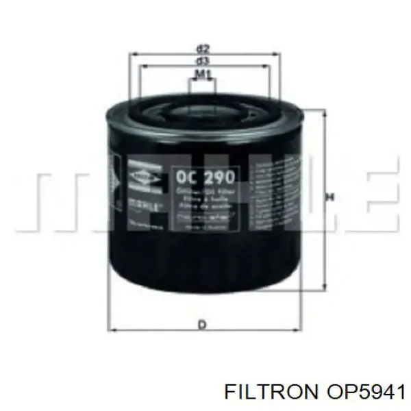 Фильтр очистки масла центробежный Filtron OP5941 цена, от 8.21 USD
