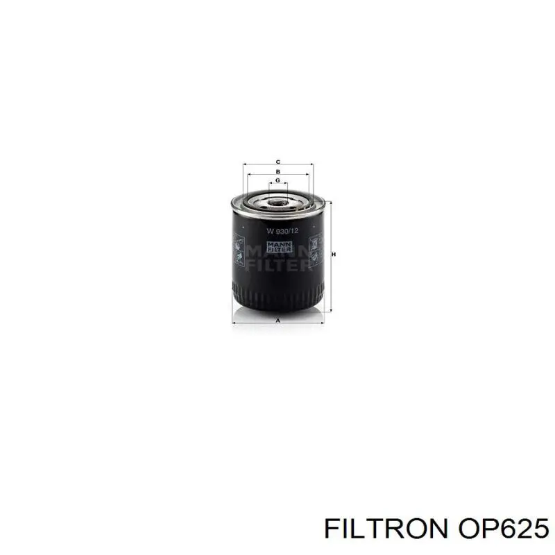 Фильтр очистки масла центробежный Filtron OP625 цена, от 5.07 USD