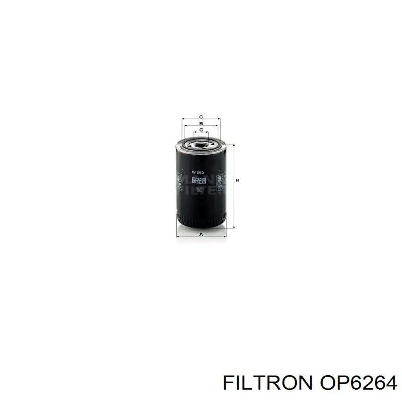 Масляный фильтр OP6264 Filtron