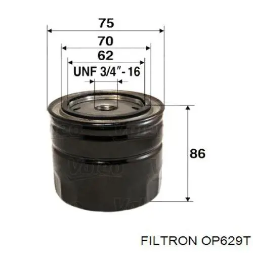 OP629T Filtron масляный фильтр