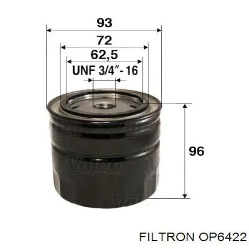 OP6422 Filtron масляный фильтр
