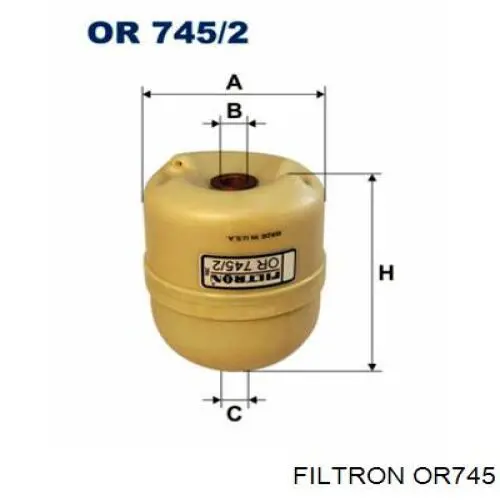 Масляный фильтр OR745 Filtron