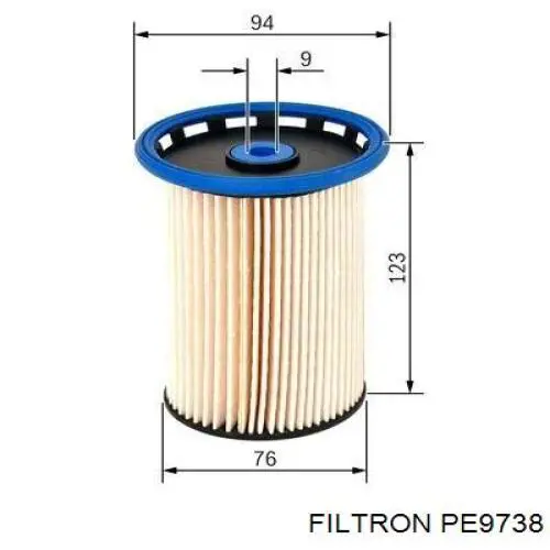 PE9738 Filtron топливный фильтр