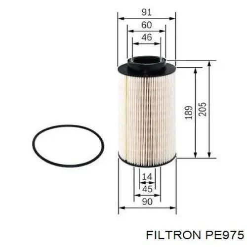Фильтр тонкой очистки топлива Filtron PE975 цена, от 12.79 USD