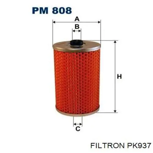 PK937 Filtron топливный фильтр