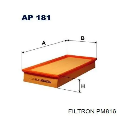 Фильтр тонкой очистки топлива Filtron PM816 цена, от 2.98 USD