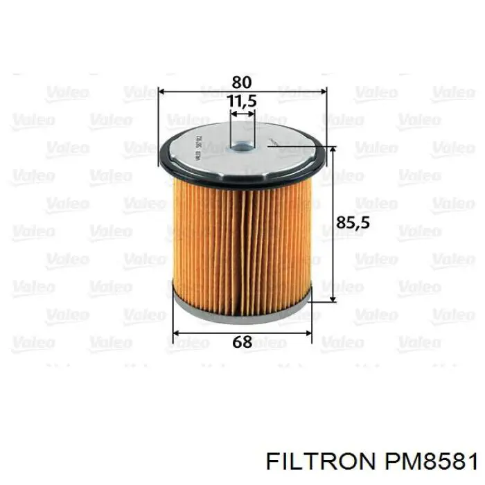 Топливный фильтр PM8581 Filtron