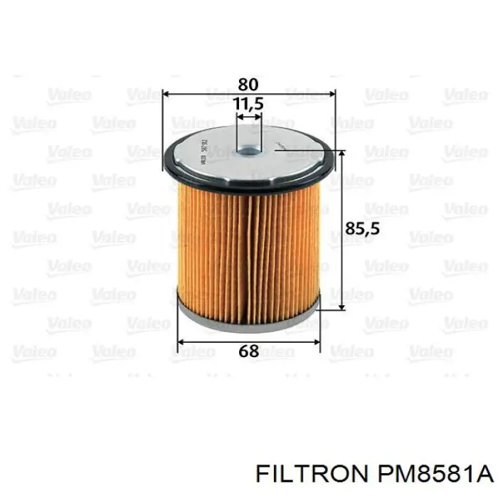 PM8581A Filtron топливный фильтр