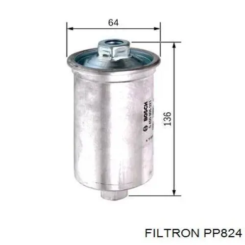 Filtro combustible PP824 Filtron