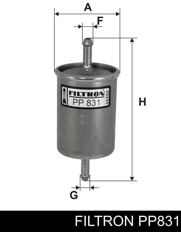 Фильтр тонкой очистки топлива Filtron PP831 цена, от 6.44 USD