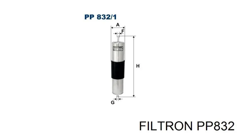 Filtro combustible PP832 Filtron