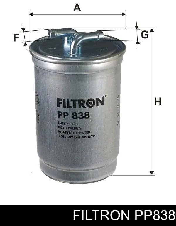 Фильтр тонкой очистки топлива Filtron PP838 цена, от 11.25 USD