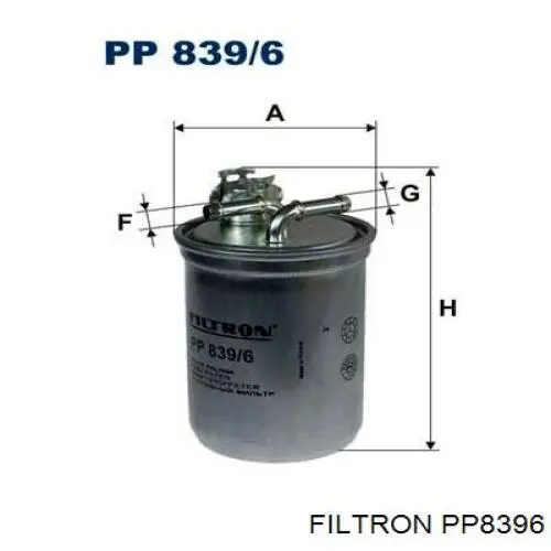 Топливный фильтр PP8396 Filtron