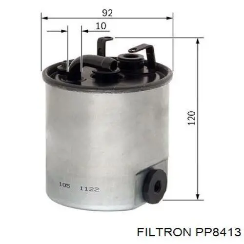 PP8413 Filtron топливный фильтр