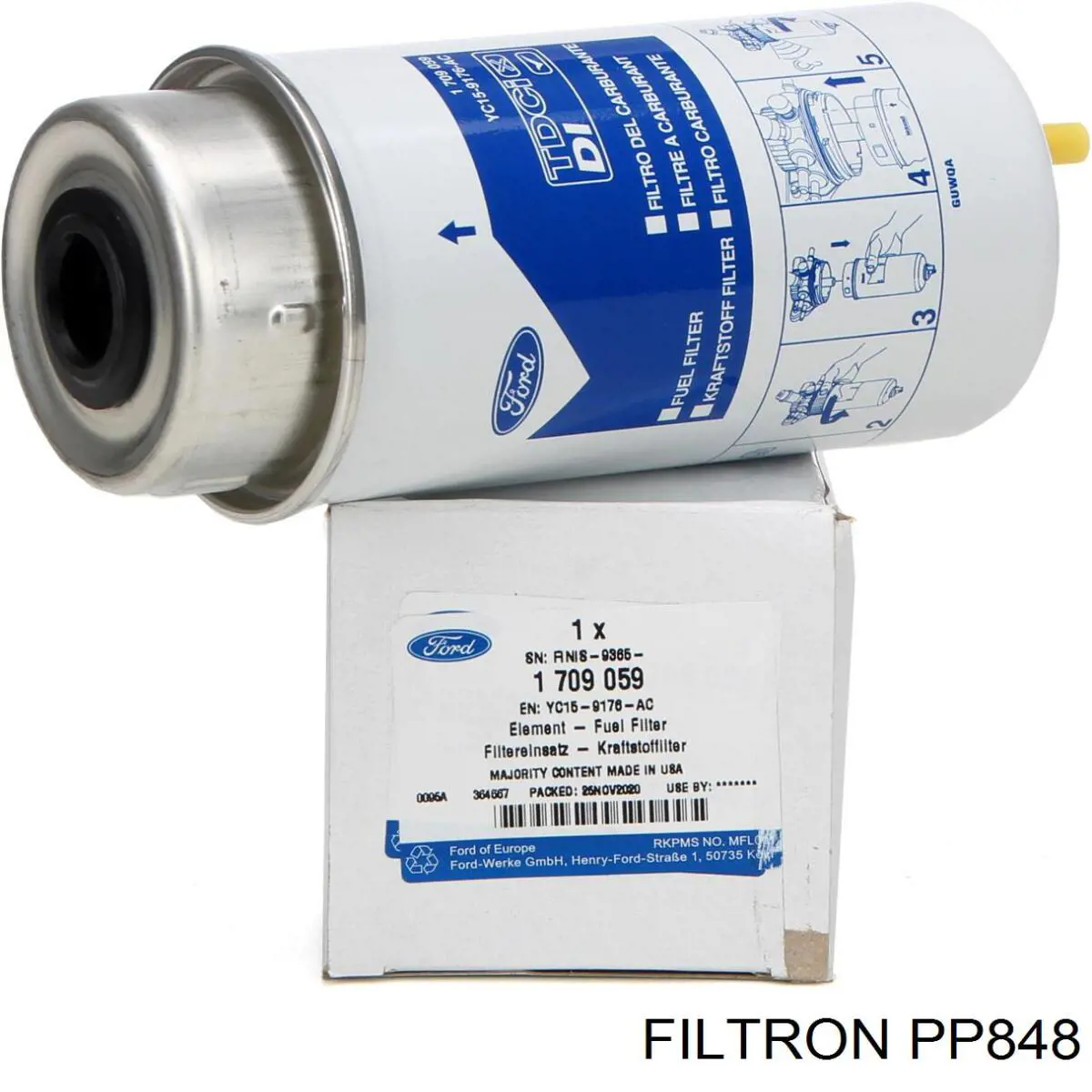 Фильтр тонкой очистки топлива Filtron PP848 цена, от 12.37 USD