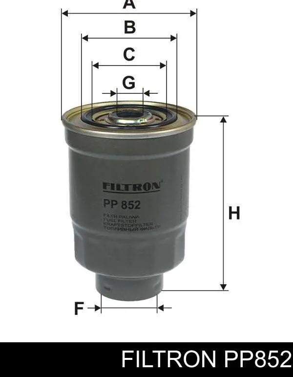 Фильтр тонкой очистки топлива Filtron PP852 цена, от 7.20 USD