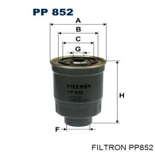 Купить PP852 Filtron Фильтр-отстойник топлива грубой очистки