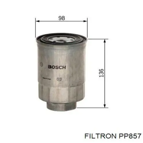 Топливный фильтр PP857 Filtron