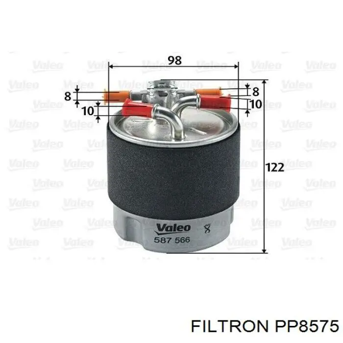 Фильтр тонкой очистки топлива Filtron PP8575 цена, от 21.17 USD