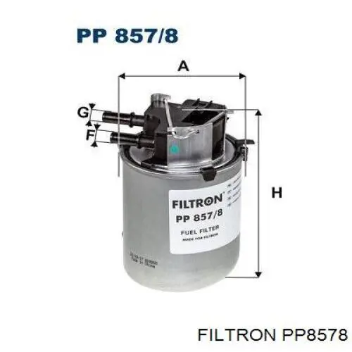 Топливный фильтр PP8578 Filtron