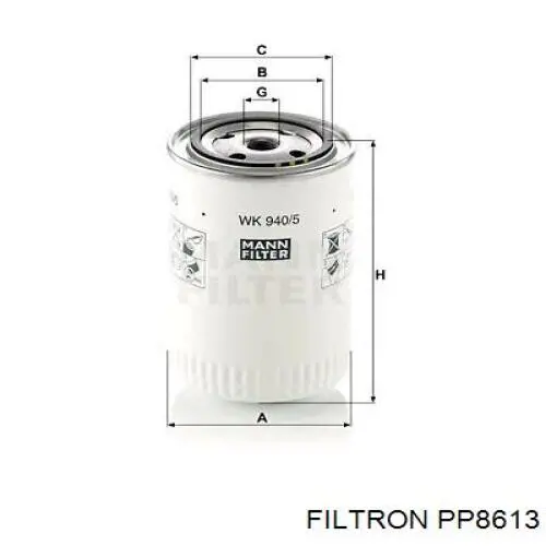 Фильтр топливный Filtron PP8613