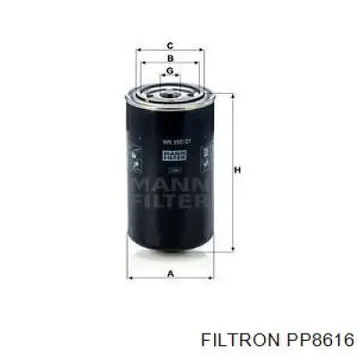 Фильтр тонкой очистки топлива Filtron PP8616 цена, от 13.22 USD
