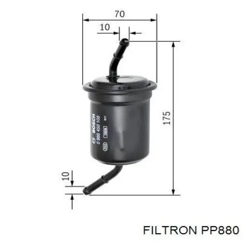Фильтр тонкой очистки топлива Filtron PP880 цена, от 6.51 USD