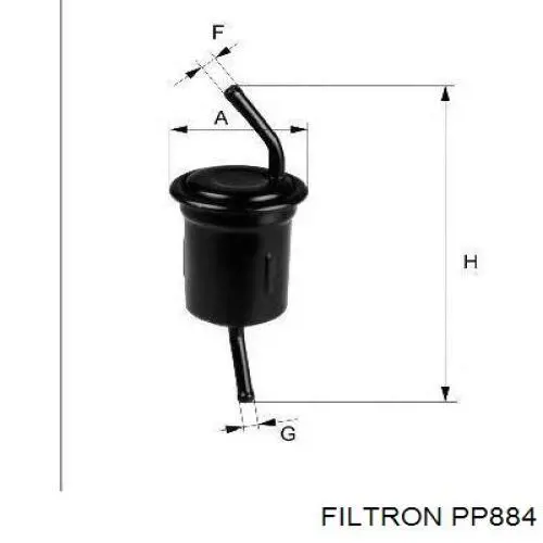 Топливный фильтр PP884 Filtron