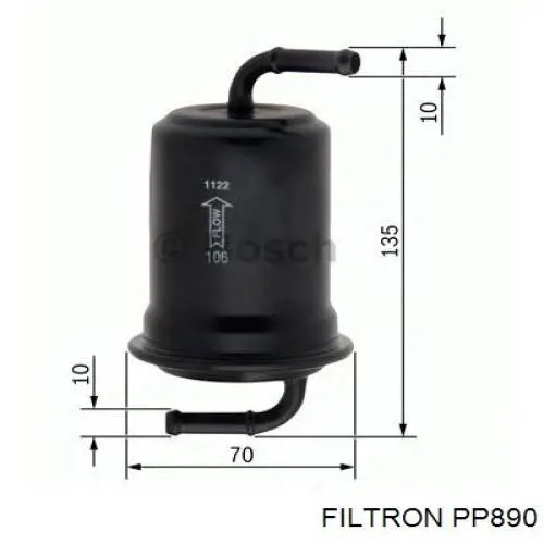 Топливный фильтр PP890 Filtron