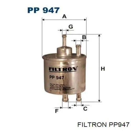 PP947 Filtron Фильтр топлива