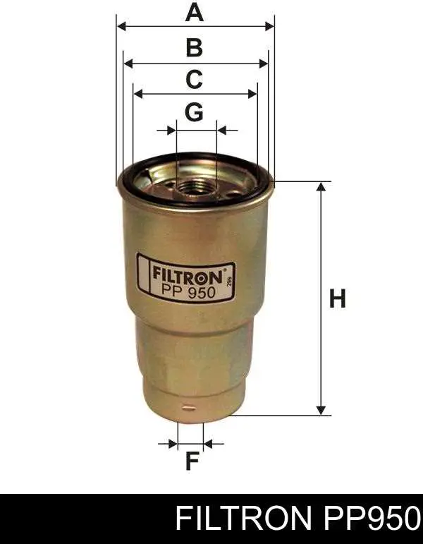 Фильтр тонкой очистки топлива Filtron PP950 цена, от 9.23 USD