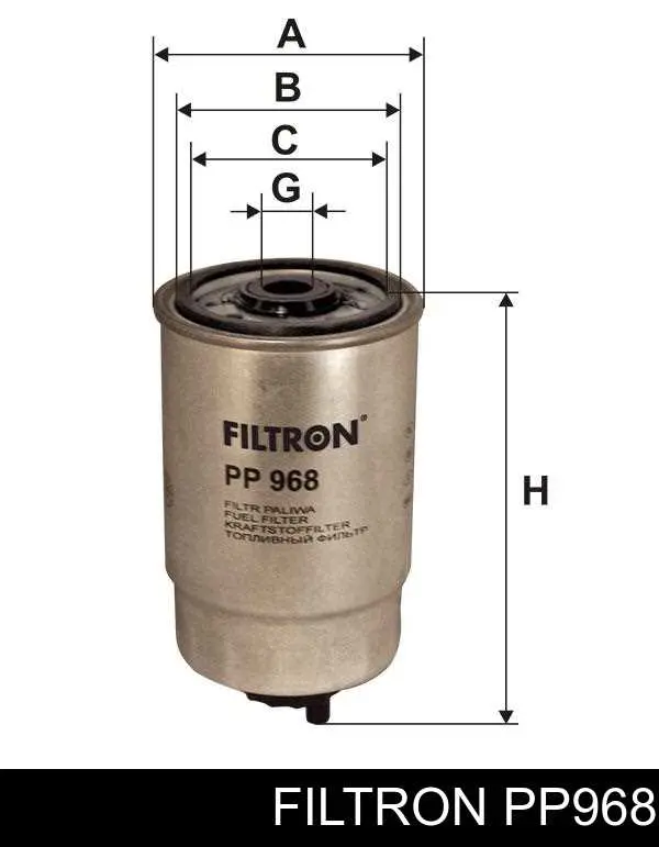 Фильтр тонкой очистки топлива Filtron PP968 цена, от 8.04 USD
