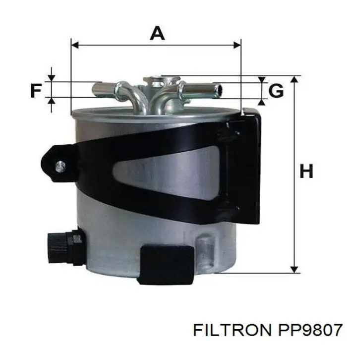 PP9807 Filtron топливный фильтр