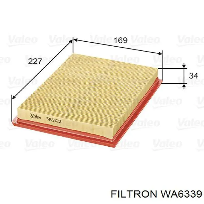 Воздушный фильтр WA6339 Filtron
