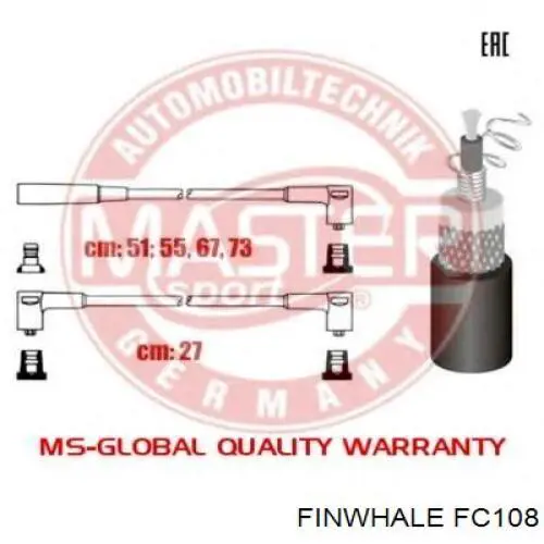 Провода зажигания Finwhale FC108 цена, от 7.06 USD