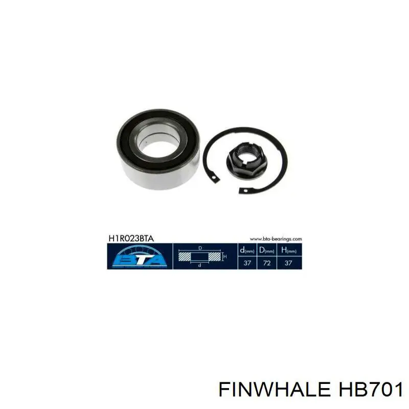 Купить HB701 Finwhale Подшипник передней ступицы