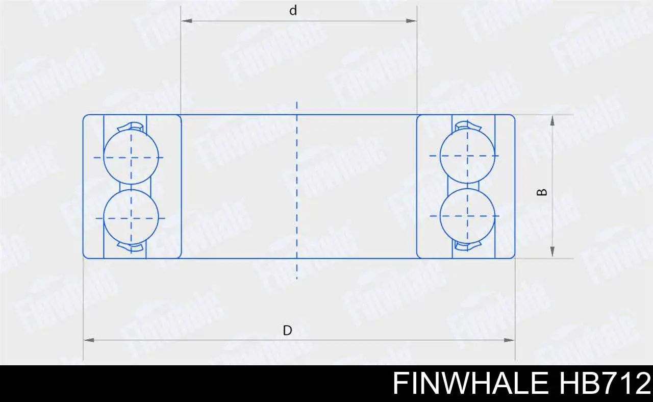 Подшипник ступицы HB712 Finwhale