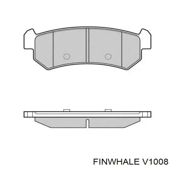 Задние тормозные колодки V1008 Finwhale