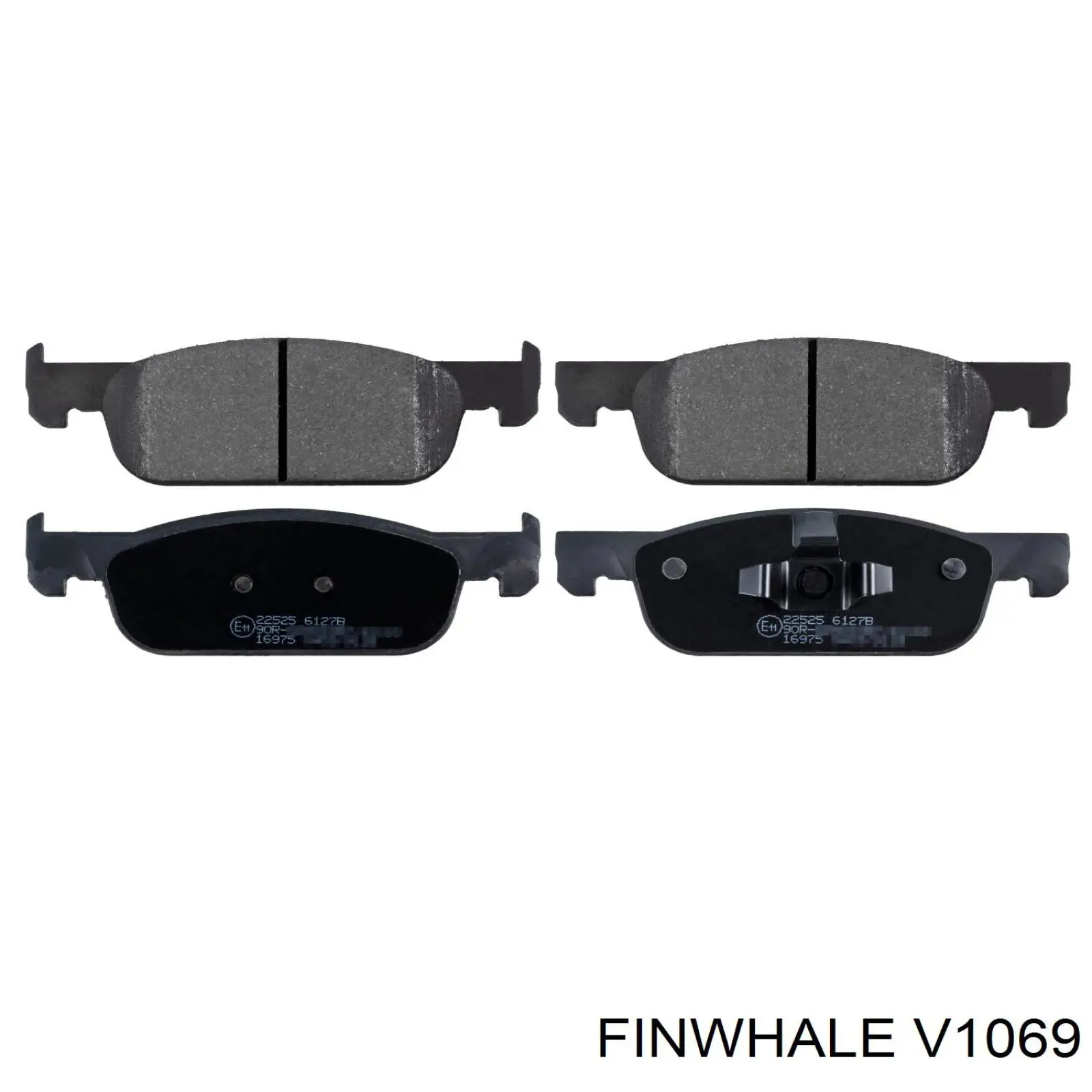 Колодки тормозные передние дисковые Finwhale V1069
