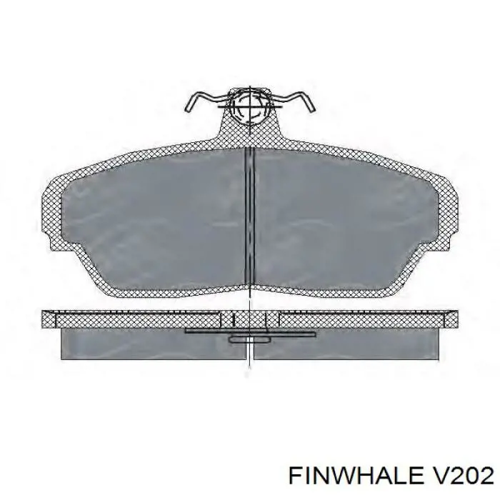 V202 Finwhale Колодки передние
