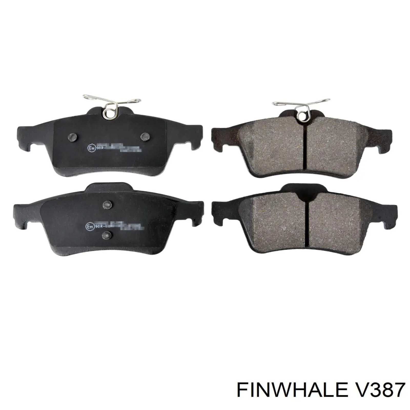 V387 Finwhale колодки тормозные задние дисковые