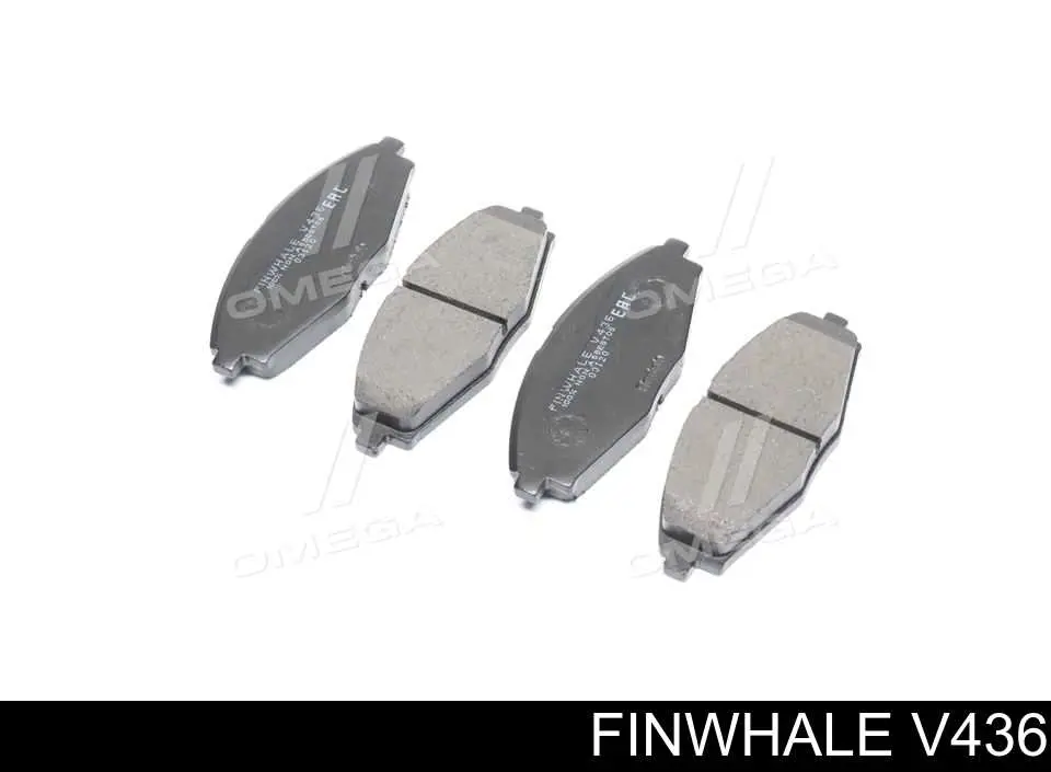 Колодки тормозные передние дисковые Finwhale V436
