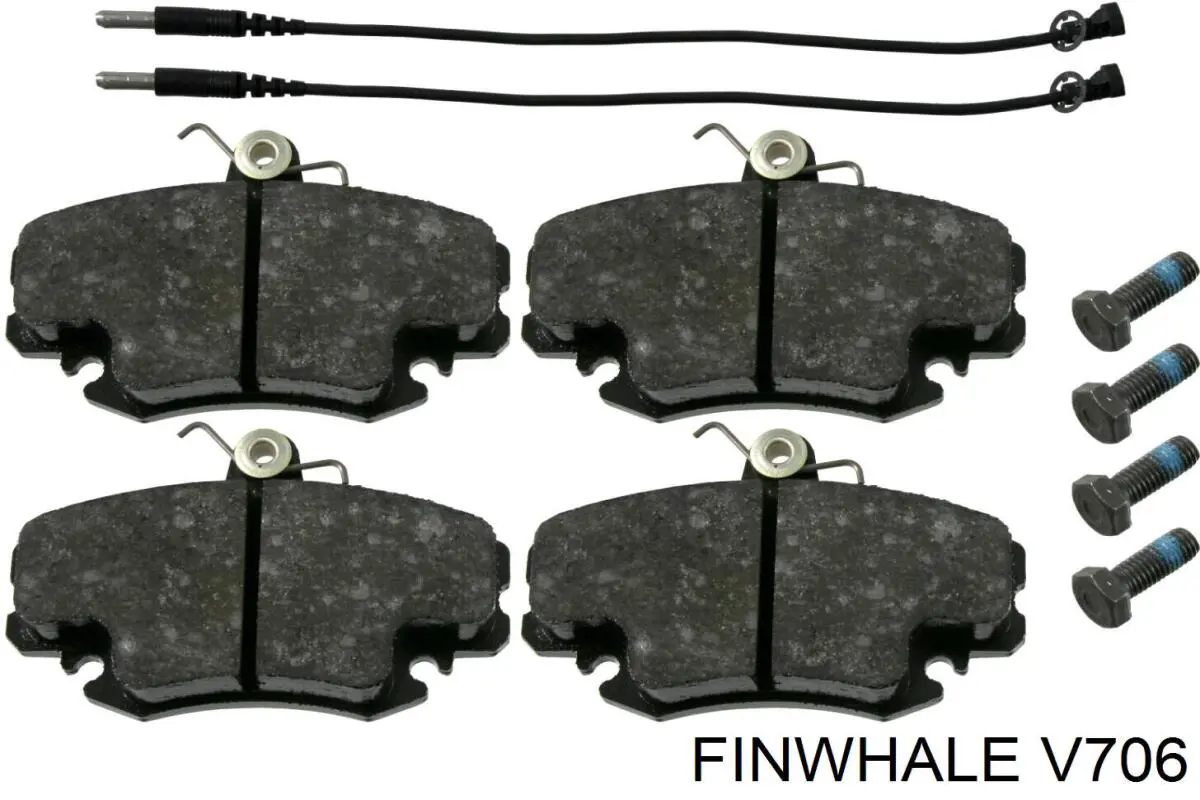 Колодки тормозные передние дисковые Finwhale V706