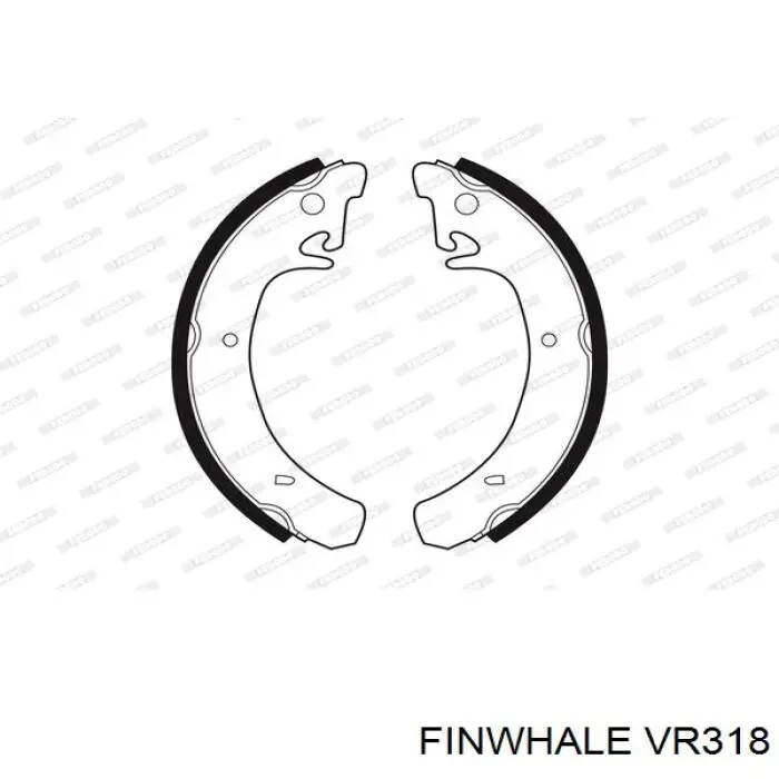 Колодки гальмові задні, барабанні VR318 Finwhale
