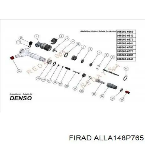 ALLA148P765J Firad Распылитель форсунки