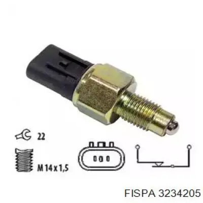 Датчик включения фонарей заднего хода ADBP140018 Blue Print