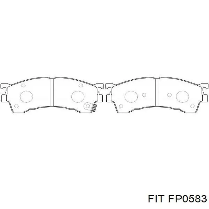 Передние тормозные колодки FP0583 FIT