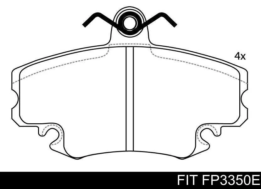 FP3350E FIT колодки тормозные передние дисковые